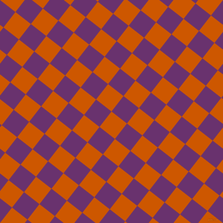 52/142 degree angle diagonal checkered chequered squares checker pattern checkers background, 67 pixel square size, , Tenne Tawny and Seance checkers chequered checkered squares seamless tileable