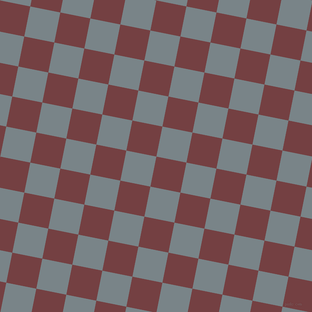 79/169 degree angle diagonal checkered chequered squares checker pattern checkers background, 63 pixel square size, , Tosca and Regent Grey checkers chequered checkered squares seamless tileable