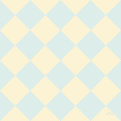 45/135 degree angle diagonal checkered chequered squares checker pattern checkers background, 73 pixel squares size, , Tranquil and China Ivory checkers chequered checkered squares seamless tileable