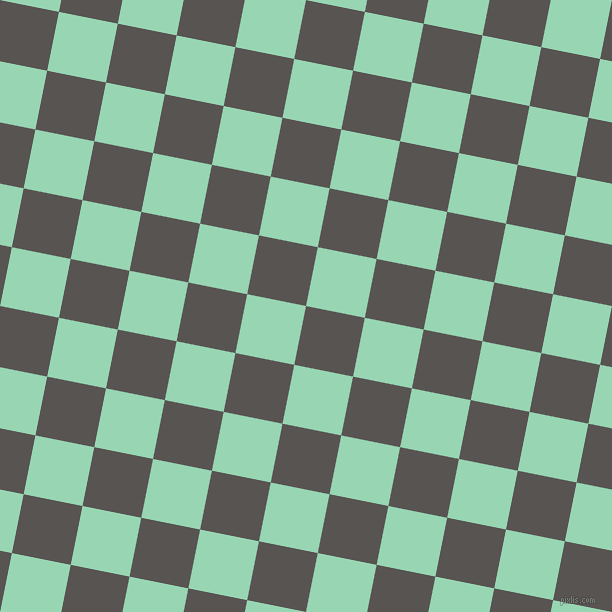 79/169 degree angle diagonal checkered chequered squares checker pattern checkers background, 60 pixel square size, , Tundora and Vista Blue checkers chequered checkered squares seamless tileable