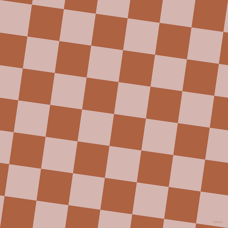 82/172 degree angle diagonal checkered chequered squares checker pattern checkers background, 123 pixel square size, , Tuscany and Oyster Pink checkers chequered checkered squares seamless tileable