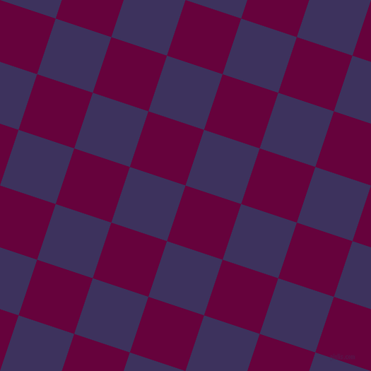 72/162 degree angle diagonal checkered chequered squares checker pattern checkers background, 83 pixel squares size, , Tyrian Purple and Jacarta checkers chequered checkered squares seamless tileable