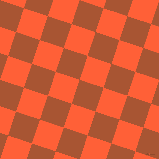 72/162 degree angle diagonal checkered chequered squares checker pattern checkers background, 103 pixel squares size, , Vesuvius and Outrageous Orange checkers chequered checkered squares seamless tileable
