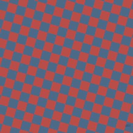 74/164 degree angle diagonal checkered chequered squares checker pattern checkers background, 30 pixel squares size, Wedgewood and Chestnut checkers chequered checkered squares seamless tileable