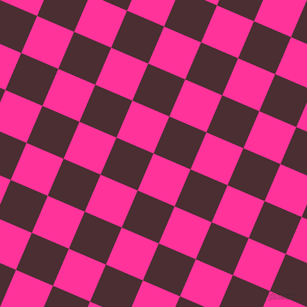 67/157 degree angle diagonal checkered chequered squares checker pattern checkers background, 58 pixel square size, Wild Strawberry and Cab Sav checkers chequered checkered squares seamless tileable