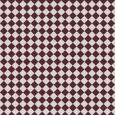 45/135 degree angle diagonal checkered chequered squares checker pattern checkers background, 19 pixel squares size, , Wine Berry and Swiss Coffee checkers chequered checkered squares seamless tileable