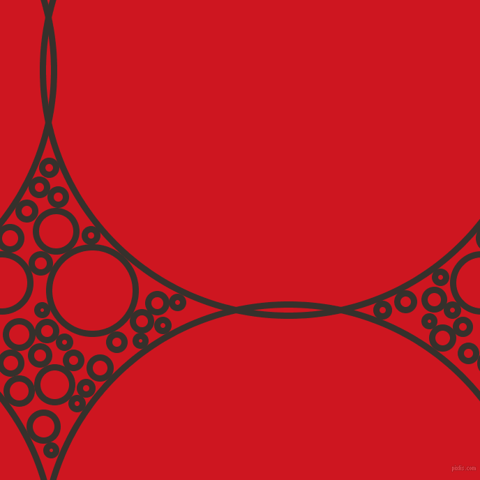 bubbles, circles, sponge, big, medium, small, 9 pixel line width, Acadia and Fire Engine Red circles bubbles sponge soap seamless tileable