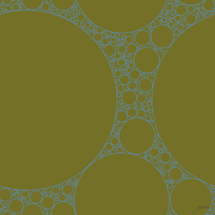 bubbles, circles, sponge, big, medium, small, 2 pixel line width, Air Force Blue and Olivetone circles bubbles sponge soap seamless tileable