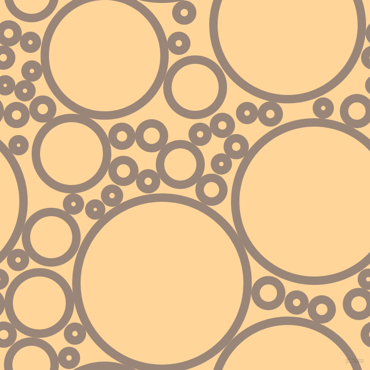 bubbles, circles, sponge, big, medium, small, 17 pixel line width, Almond Frost and Caramel circles bubbles sponge soap seamless tileable
