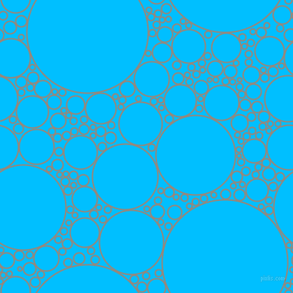 bubbles, circles, sponge, big, medium, small, 2 pixel line width, Almond Frost and Deep Sky Blue circles bubbles sponge soap seamless tileable
