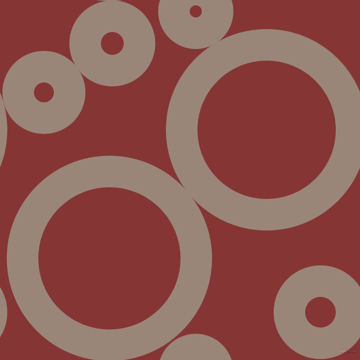 bubbles, circles, sponge, big, medium, small, 65 pixel line width, Almond Frost and Tall Poppy circles bubbles sponge soap seamless tileable