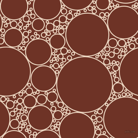 bubbles, circles, sponge, big, medium, small, 3 pixel line width, Almond and Pueblo circles bubbles sponge soap seamless tileable