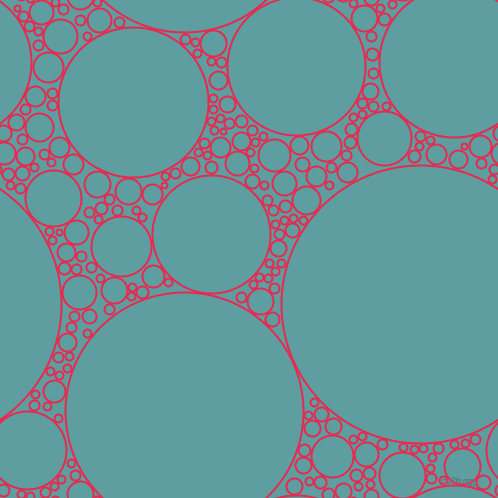 bubbles, circles, sponge, big, medium, small, 2 pixel line width, Amaranth and Cadet Blue circles bubbles sponge soap seamless tileable