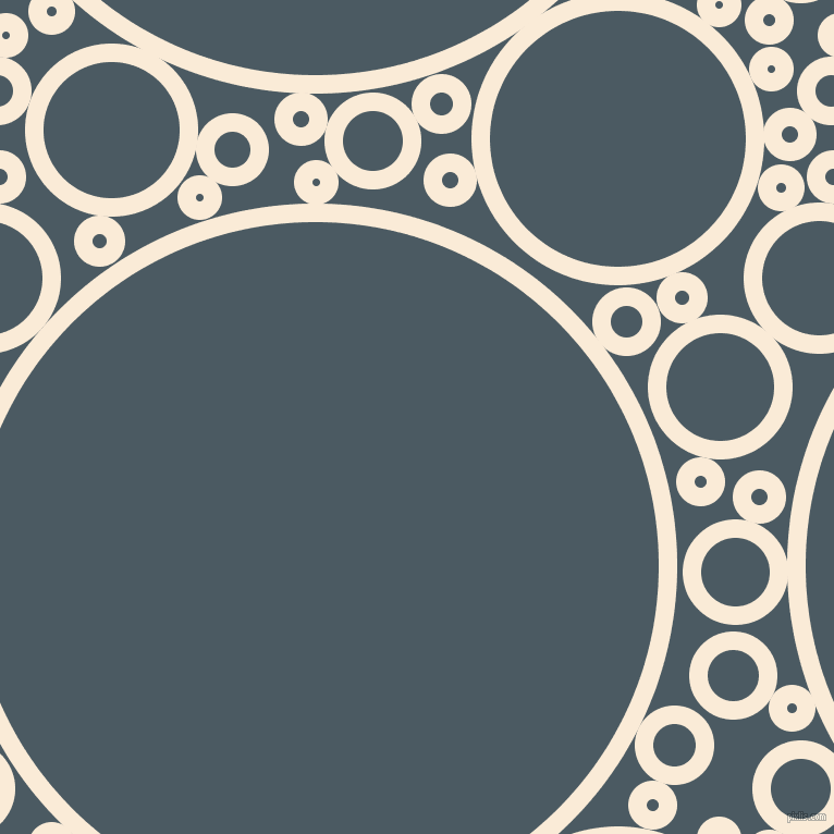 bubbles, circles, sponge, big, medium, small, 17 pixel line width, Antique White and Fiord circles bubbles sponge soap seamless tileable