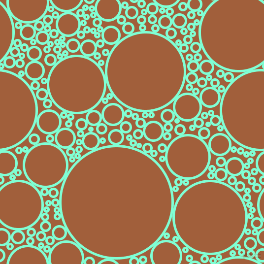 bubbles, circles, sponge, big, medium, small, 5 pixel line width, Aquamarine and Desert circles bubbles sponge soap seamless tileable