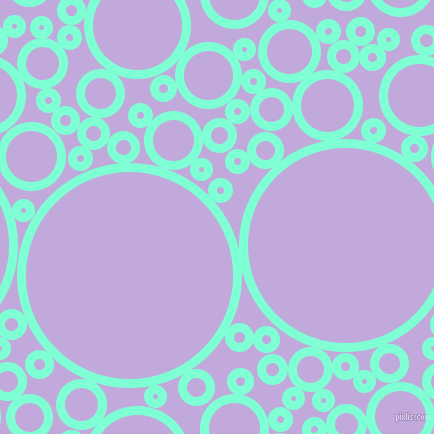 bubbles, circles, sponge, big, medium, small, 9 pixel line width, Aquamarine and Perfume circles bubbles sponge soap seamless tileable