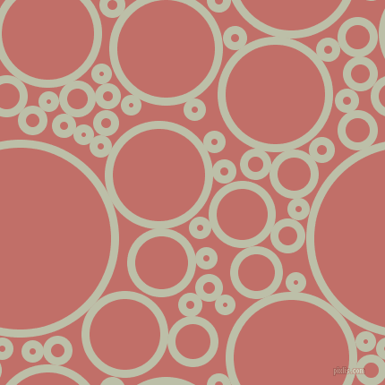 bubbles, circles, sponge, big, medium, small, 9 pixel line width, Beryl Green and Contessa circles bubbles sponge soap seamless tileable