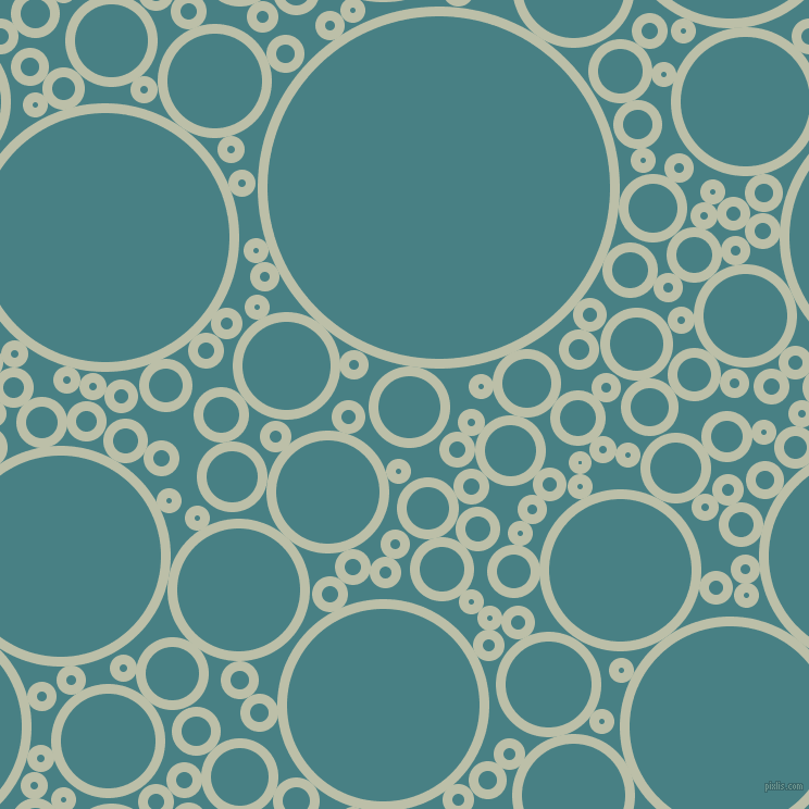 bubbles, circles, sponge, big, medium, small, 9 pixel line width, Beryl Green and Paradiso circles bubbles sponge soap seamless tileable