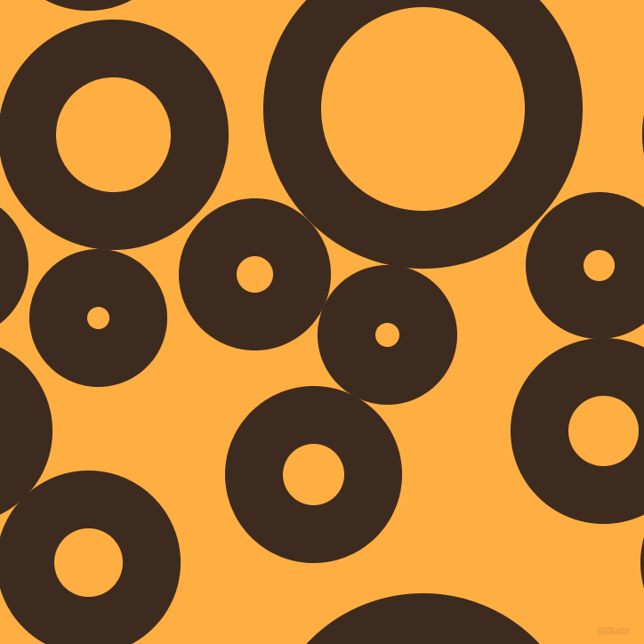 bubbles, circles, sponge, big, medium, small, 65 pixel line width, Bistre and Yellow Orange circles bubbles sponge soap seamless tileable
