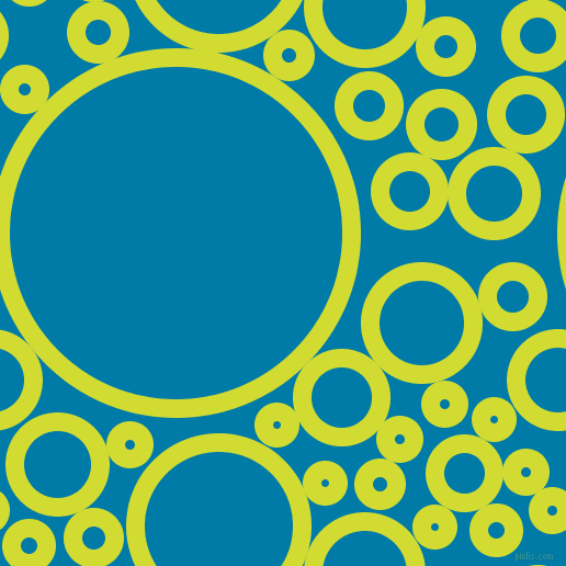 bubbles, circles, sponge, big, medium, small, 17 pixel line width, Bitter Lemon and Cerulean circles bubbles sponge soap seamless tileable