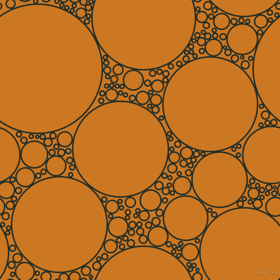 bubbles, circles, sponge, big, medium, small, 3 pixel line width, Black Bean and Ochre circles bubbles sponge soap seamless tileable