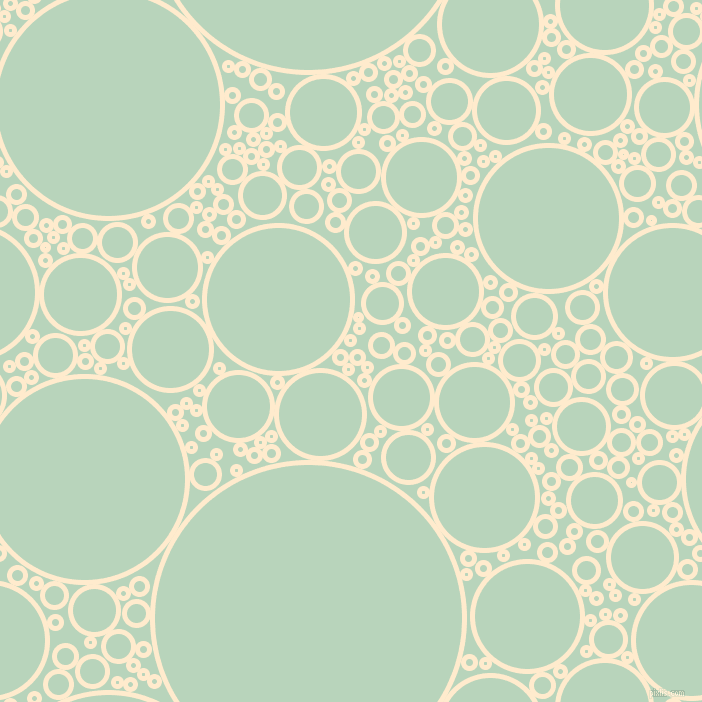 bubbles, circles, sponge, big, medium, small, 5 pixel line width, Blanched Almond and Surf circles bubbles sponge soap seamless tileable