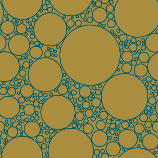 bubbles, circles, sponge, big, medium, small, 3 pixel line widthBlue Lagoon and Luxor Gold circles bubbles sponge soap seamless tileable
