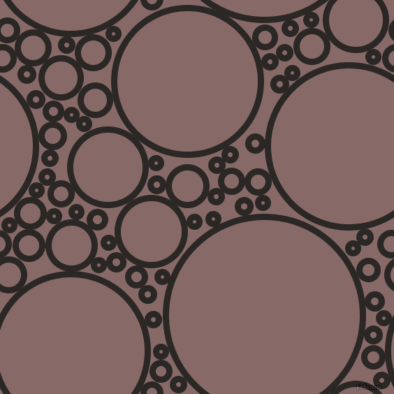 bubbles, circles, sponge, big, medium, small, 9 pixel line width, Bokara Grey and Ferra circles bubbles sponge soap seamless tileable