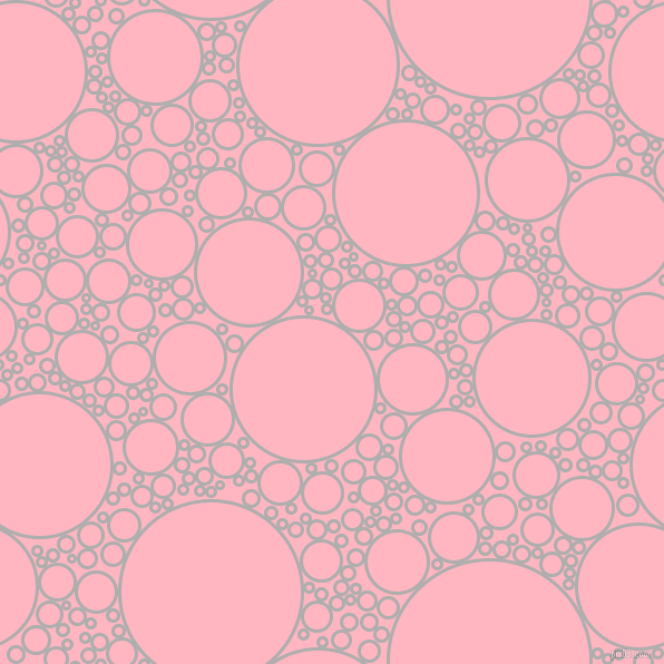 bubbles, circles, sponge, big, medium, small, 3 pixel line width, Bombay and Light Pink circles bubbles sponge soap seamless tileable
