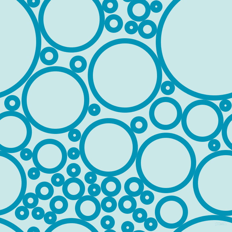 bubbles, circles, sponge, big, medium, small, 17 pixel line width, Bondi Blue and Mabel circles bubbles sponge soap seamless tileable
