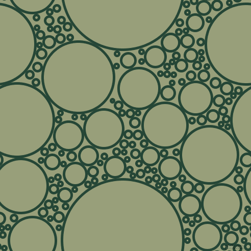 bubbles, circles, sponge, big, medium, small, 5 pixel line width, Bottle Green and Sage circles bubbles sponge soap seamless tileable