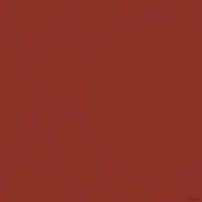 bubbles, circles, sponge, big, medium, small, 2 pixel line width, Bright Red and Burnt Umber circles bubbles sponge soap seamless tileable