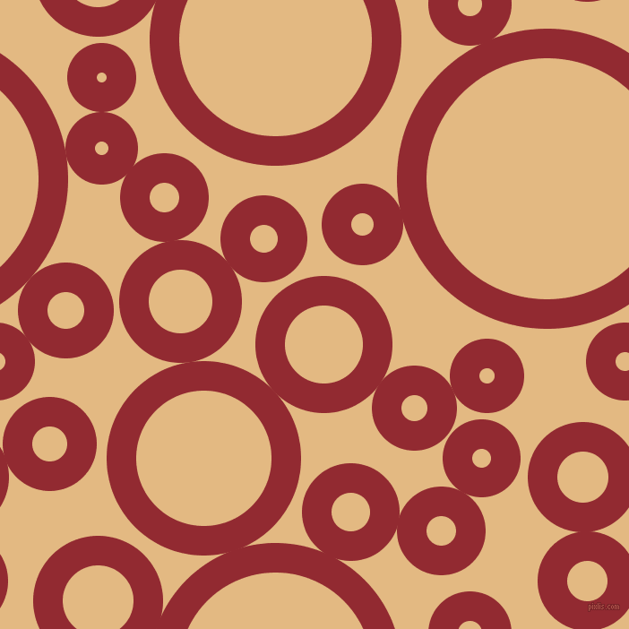 bubbles, circles, sponge, big, medium, small, 33 pixel line width, Bright Red and Maize circles bubbles sponge soap seamless tileable