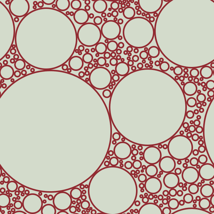 bubbles, circles, sponge, big, medium, small, 5 pixel line width, Bright Red and Ottoman circles bubbles sponge soap seamless tileable