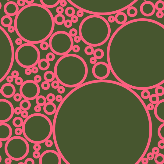 bubbles, circles, sponge, big, medium, small, 9 pixel line width, Brink Pink and Clover circles bubbles sponge soap seamless tileable