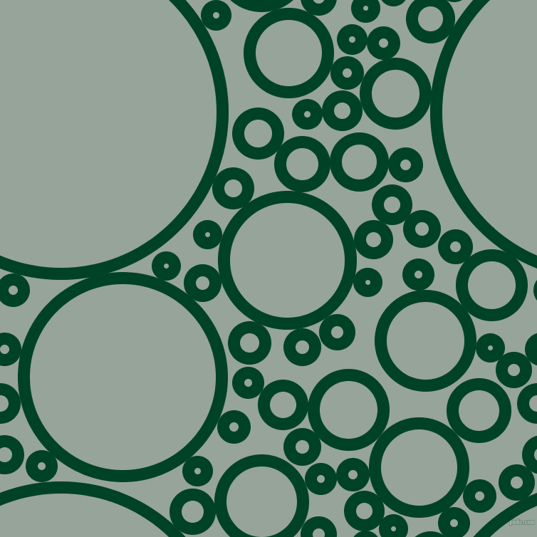 bubbles, circles, sponge, big, medium, small, 17 pixel line width, British Racing Green and Edward circles bubbles sponge soap seamless tileable