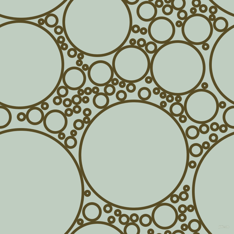 bubbles, circles, sponge, big, medium, small, 9 pixel line width, Bronze Olive and Paris White circles bubbles sponge soap seamless tileable