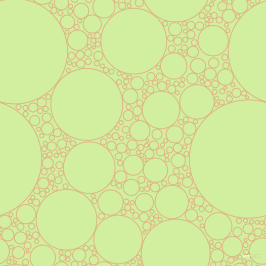 bubbles, circles, sponge, big, medium, small, 2 pixel line width, Burly Wood and Reef circles bubbles sponge soap seamless tileable