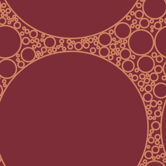 bubbles, circles, sponge, big, medium, small, 5 pixel line width, Burning Sand and Paprika circles bubbles sponge soap seamless tileable