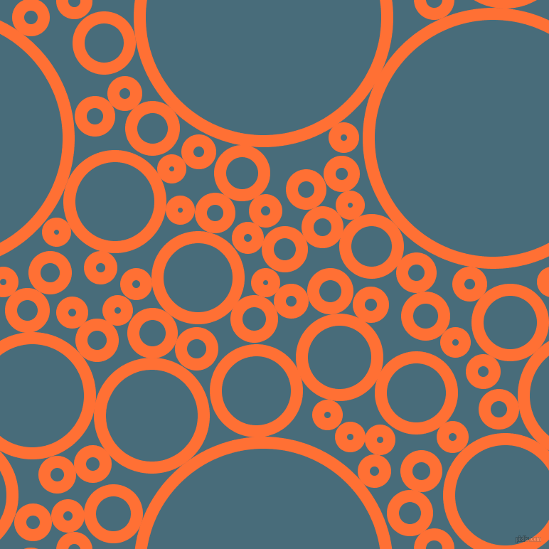 bubbles, circles, sponge, big, medium, small, 17 pixel line width, Burnt Orange and Bismark circles bubbles sponge soap seamless tileable