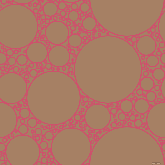 bubbles, circles, sponge, big, medium, small, 5 pixel line width, Cabaret and Medium Wood circles bubbles sponge soap seamless tileable
