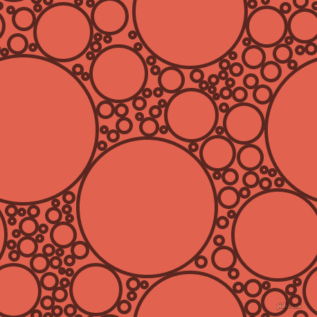 bubbles, circles, sponge, big, medium, small, 5 pixel line width, Caput Mortuum and Flamingo circles bubbles sponge soap seamless tileable