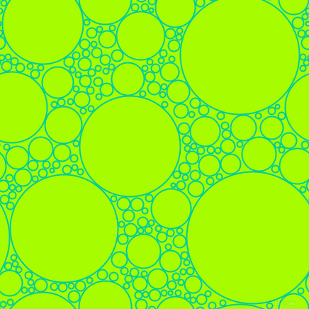 bubbles, circles, sponge, big, medium, small, 2 pixel line width, Caribbean Green and Spring Bud circles bubbles sponge soap seamless tileable