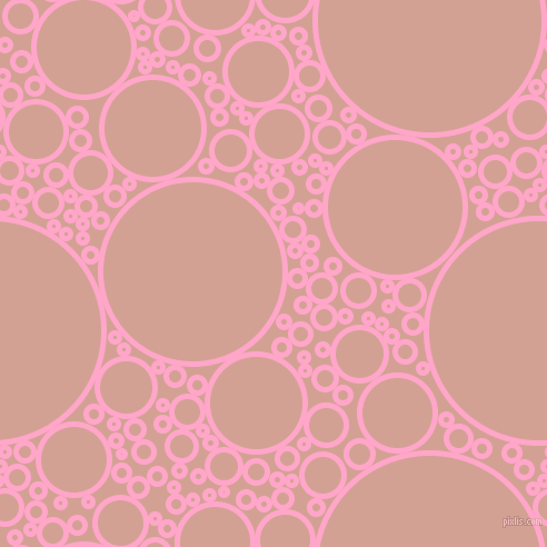 bubbles, circles, sponge, big, medium, small, 5 pixel line width, Carnation Pink and Rose circles bubbles sponge soap seamless tileable
