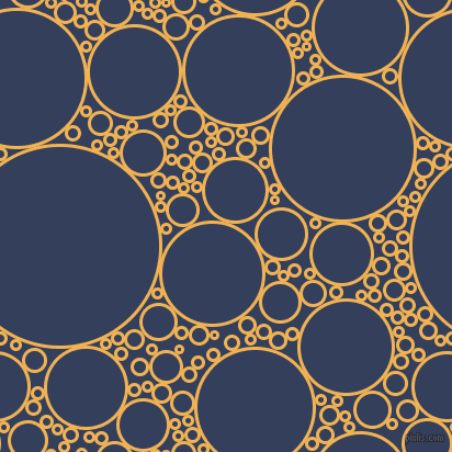 bubbles, circles, sponge, big, medium, small, 3 pixel line width, Casablanca and Gulf Blue circles bubbles sponge soap seamless tileable