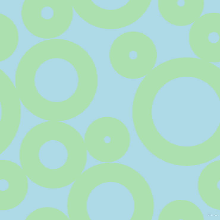 bubbles, circles, sponge, big, medium, small, 65 pixel line width, Celadon and Light Blue circles bubbles sponge soap seamless tileable