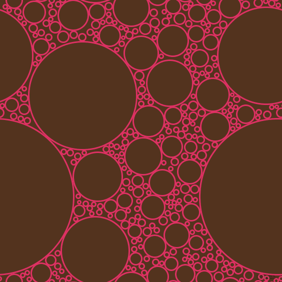 bubbles, circles, sponge, big, medium, small, 3 pixel line width, Cerise and Brown Bramble circles bubbles sponge soap seamless tileable