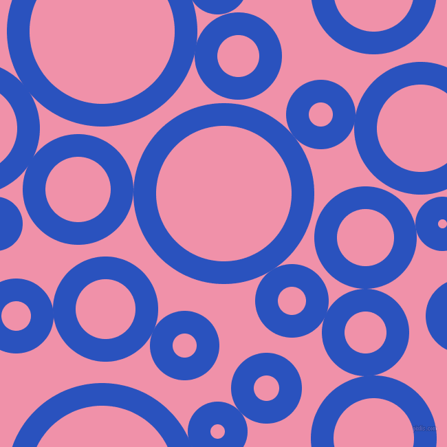 bubbles, circles, sponge, big, medium, small, 33 pixel line width, Cerulean Blue and Mauvelous circles bubbles sponge soap seamless tileable