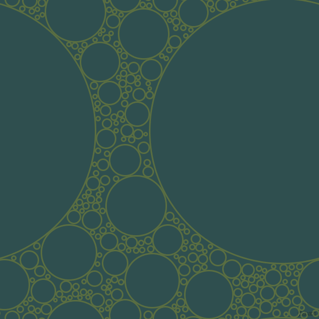 bubbles, circles, sponge, big, medium, small, 3 pixel line width, Chalet Green and Dark Slate Grey circles bubbles sponge soap seamless tileable