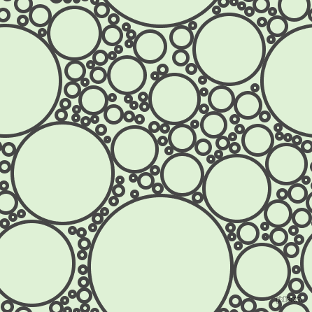 bubbles, circles, sponge, big, medium, small, 5 pixel line width, Charcoal and Hint Of Green circles bubbles sponge soap seamless tileable